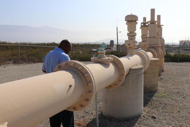 Production staff at WVWD well site