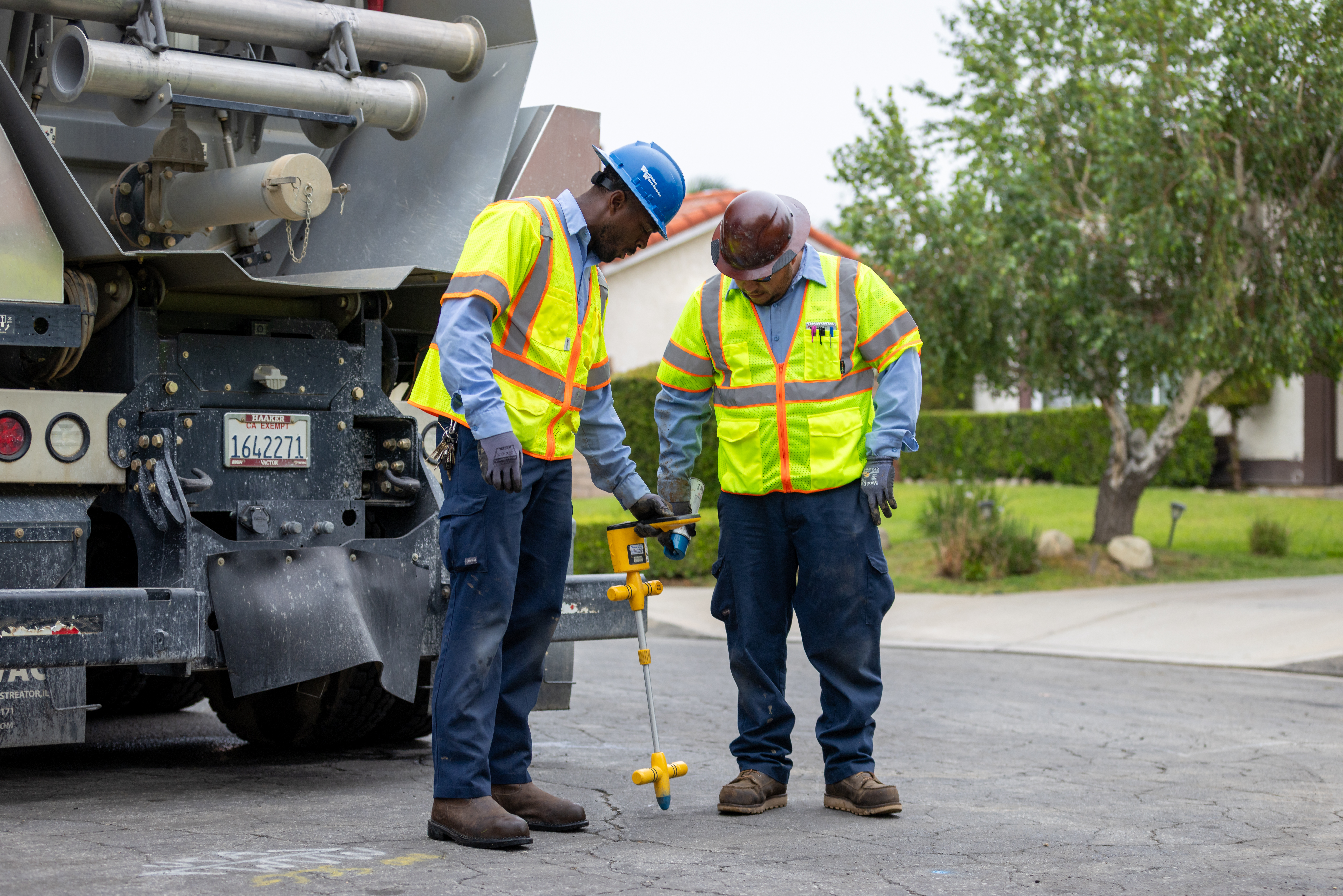 WVWD staff performing maintenance