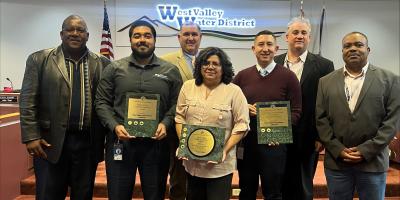 WVWD Board and Staff with GFOA Recognition