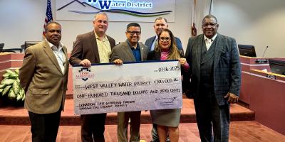 WVWD Board with Supervisor Armendarez