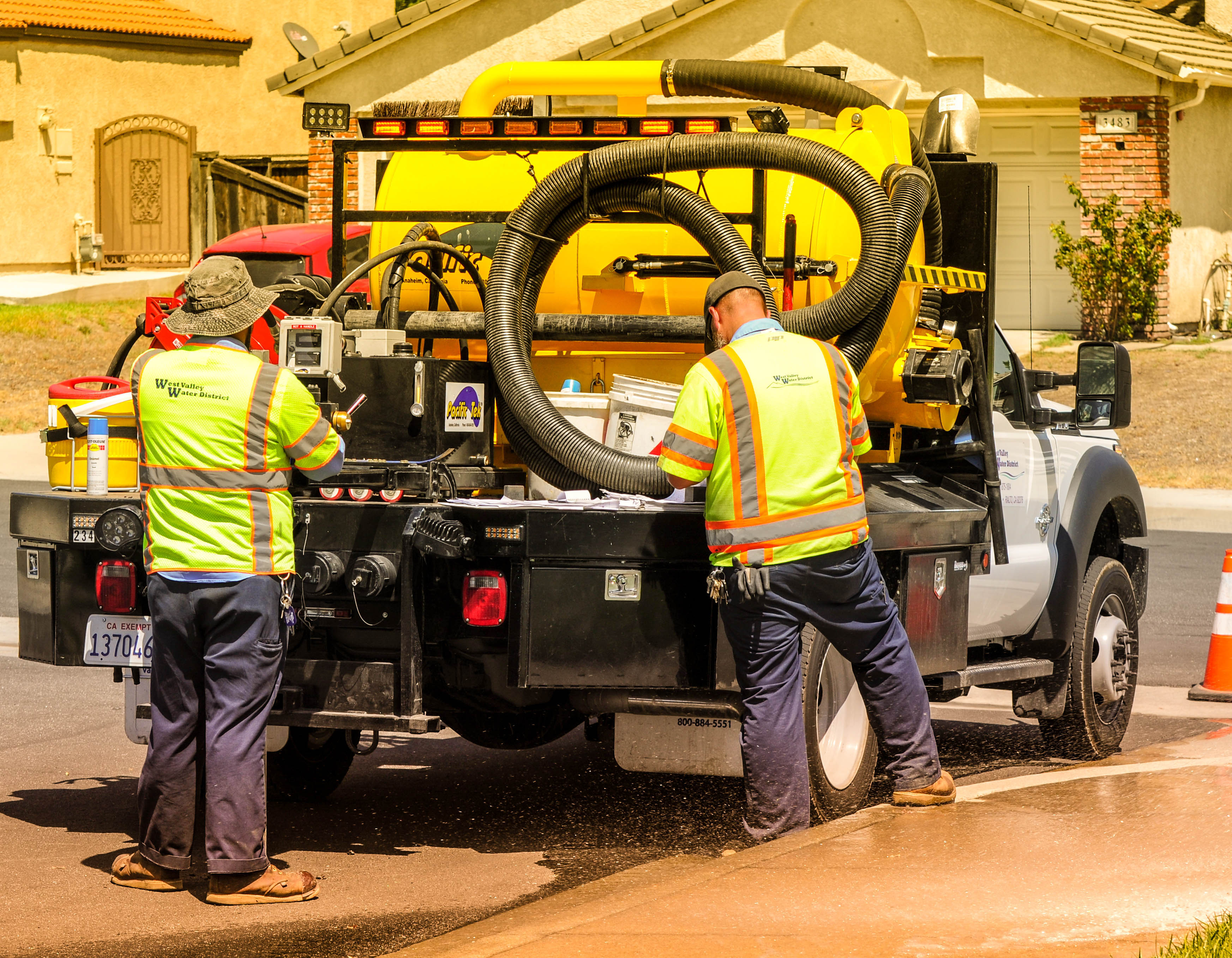 WVWD Maintenance staff conducting repairs 