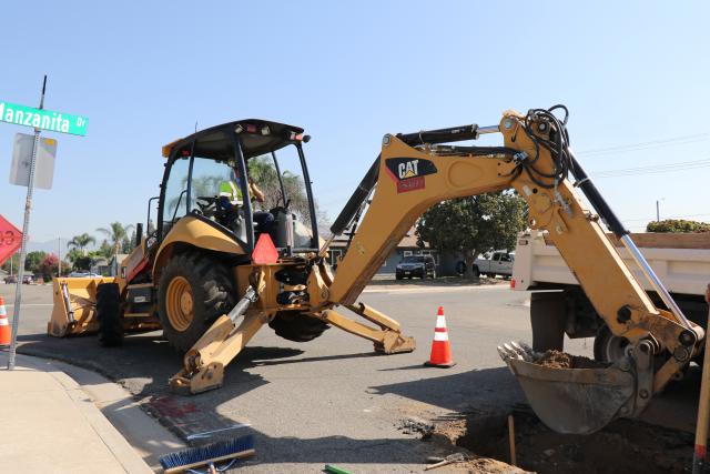 WVWD staff performing maintenance on WVWD pipes