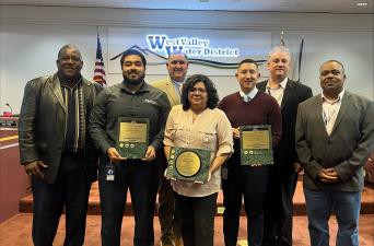 WVWD Board and Staff with GFOA Recognition