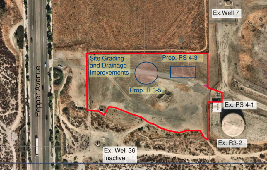 Satellite Map of Lord Ranch Site