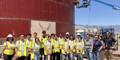 Students during WVWD's Internship Program