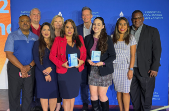 WVWD Board and staff with award